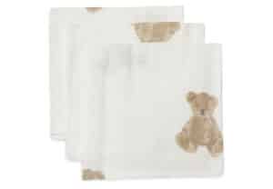 Jollein Monddoekjes Hydrofiel Teddy Bear (set van 3) 537-848-66095 - 8717329369450 (1)