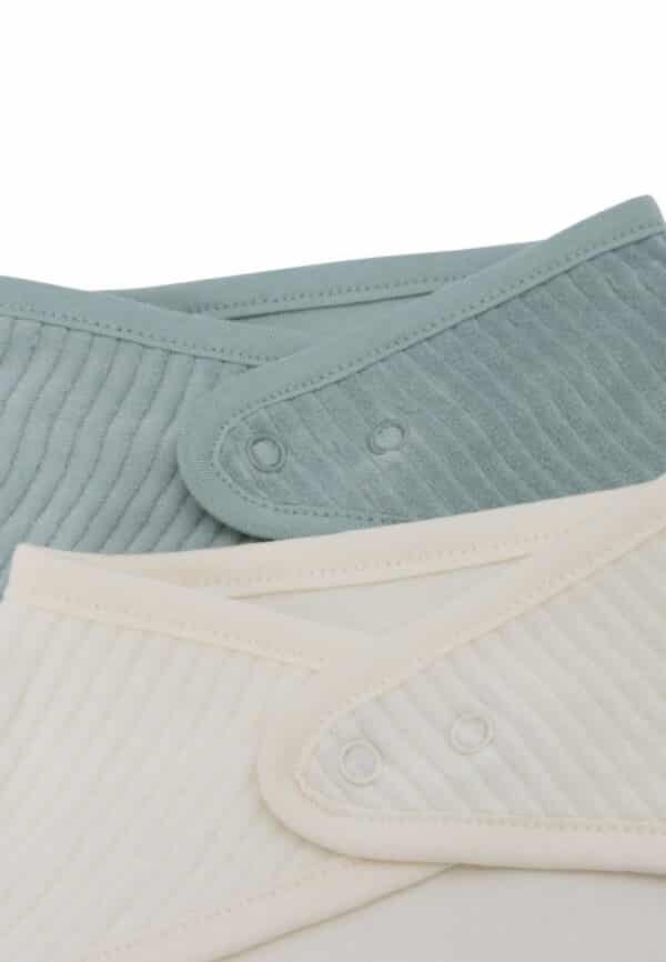 Jollein Slab Bandana Velvet Rib Sea Green Ivory (set van 2) 8717329384736