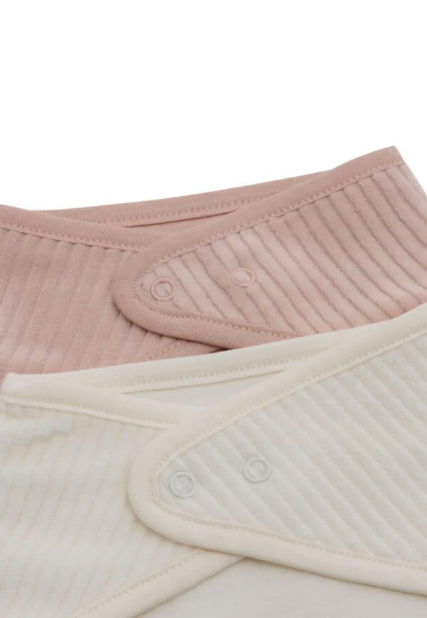 Jollein Slab Bandana Velvet Rib Wilde Rose Ivory (set van 2) 8717329384729