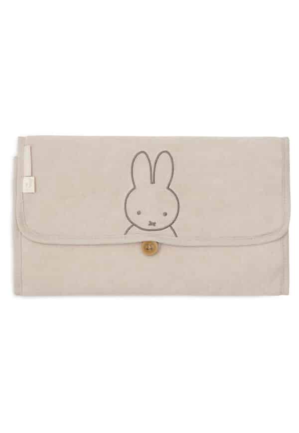 Jollein Verschoningsmatje Badstof Nijntje Miffy Nougat 8717329381117 (1)