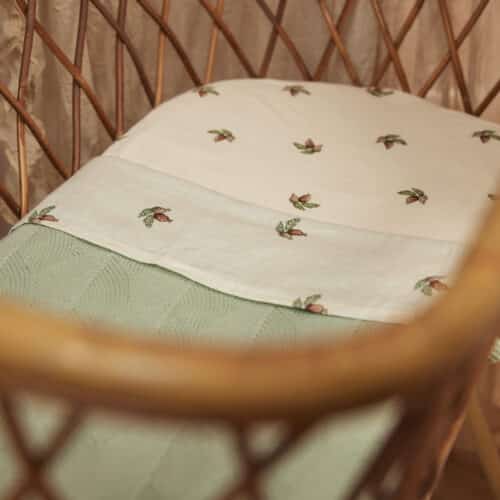 Jollein Wieg Laken Rosehip (75 x 100 cm) 008-511-67024 - 8717329373587 - (2)
