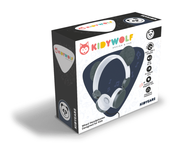 Kidywolf Kidyears Koptelefoon Panda 5430001702156