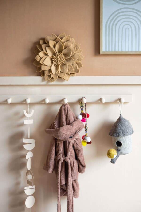 KidsDepot Kuba Vilten Bloem Creme Wit - Afbeelding 3