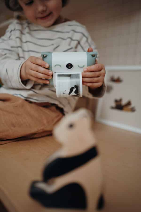 Kidywolf Kidyprint Kindercamera met thermische printer bij Grasonderjevoeten.nl