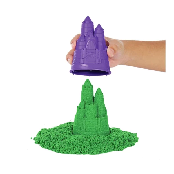 Kinetic Sand Zandbak met Groen Kinetisch Zand en Accessoires 0778988404942 (1)