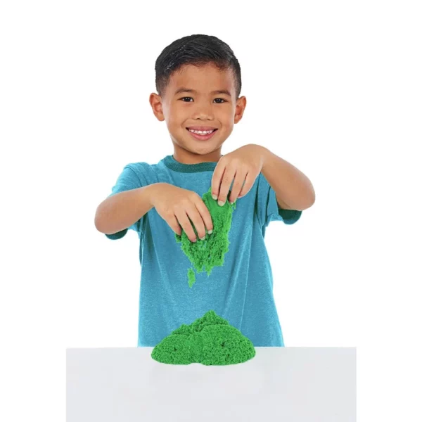 Kinetic Sand Zandbak met Groen Kinetisch Zand en Accessoires 0778988404942 (2)