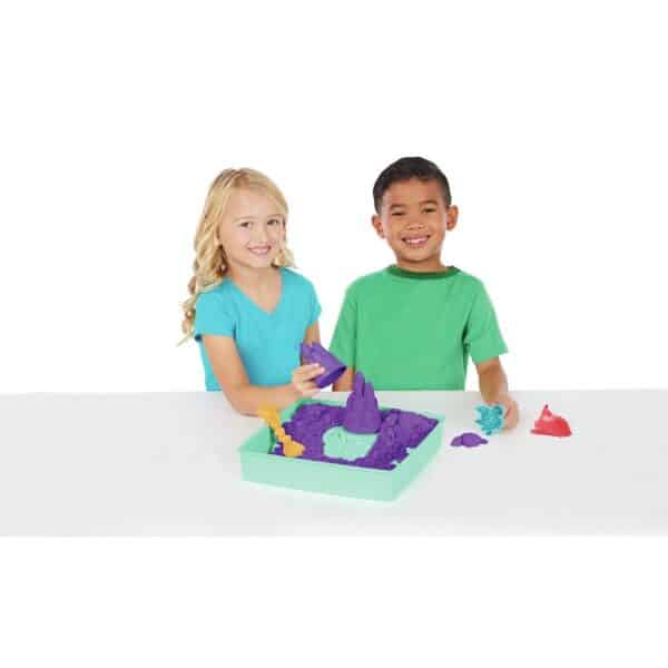 Kinetic Sand Zandbak met Paars Kinetisch Zand en Accessoires 0778988404928