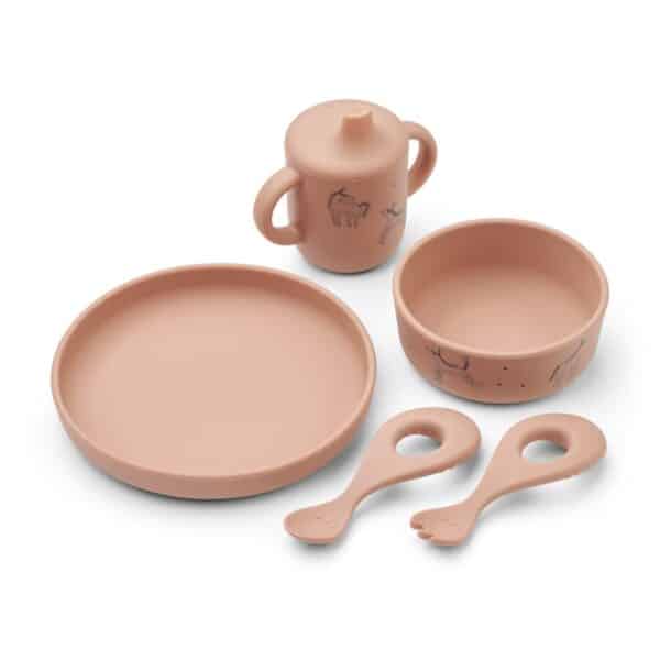 Liewood Kinderservies Set Ryle Unicorn Pale Tuscany 5715493377335