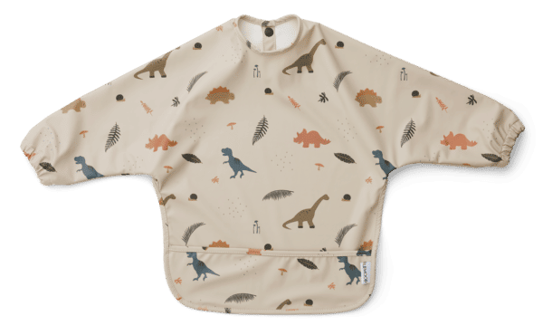 Liewood Slab met Mouwen Merle - Dino Dark Sandy Mix - MERLE CAPE BIB_LW12359_9708 Dino dark sandy mix_3-21_Fornt (1)