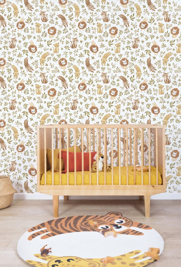 Lilipinso Felidae Behang Jungle Trio Tijger Leeuw en Cheetah H0734 - (2)