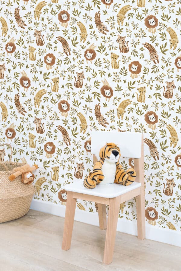 Lilipinso Felidae Behang Jungle Trio Tijger Leeuw en Cheetah H0734 - (3)
