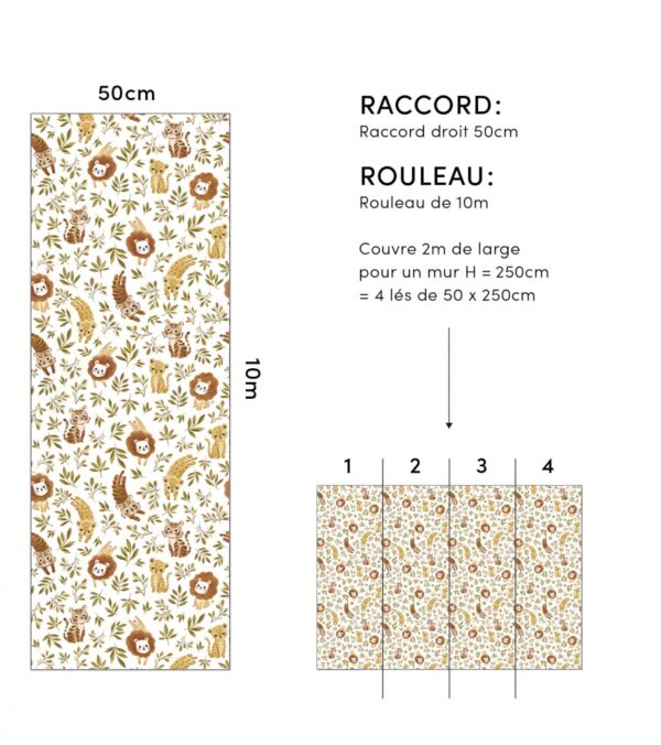 Lilipinso Felidae Behang Jungle Trio Tijger Leeuw en Cheetah H0734 - (6)