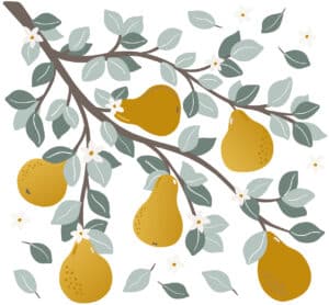 Lilipinso Louise Muurstickers XL - Tak met Peren 3700412485095 - (2)