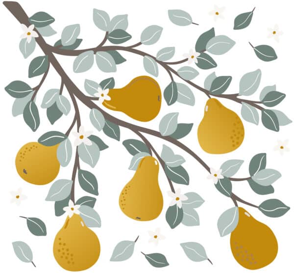 Lilipinso Louise Muurstickers XL - Tak met Peren 3700412485095 - (2)