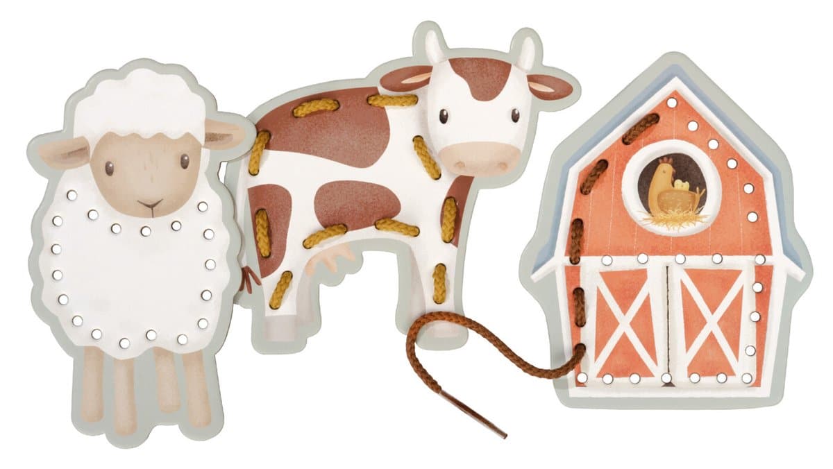 Little Dutch Rijgkaarten Little Farm 8714274125605 (5)