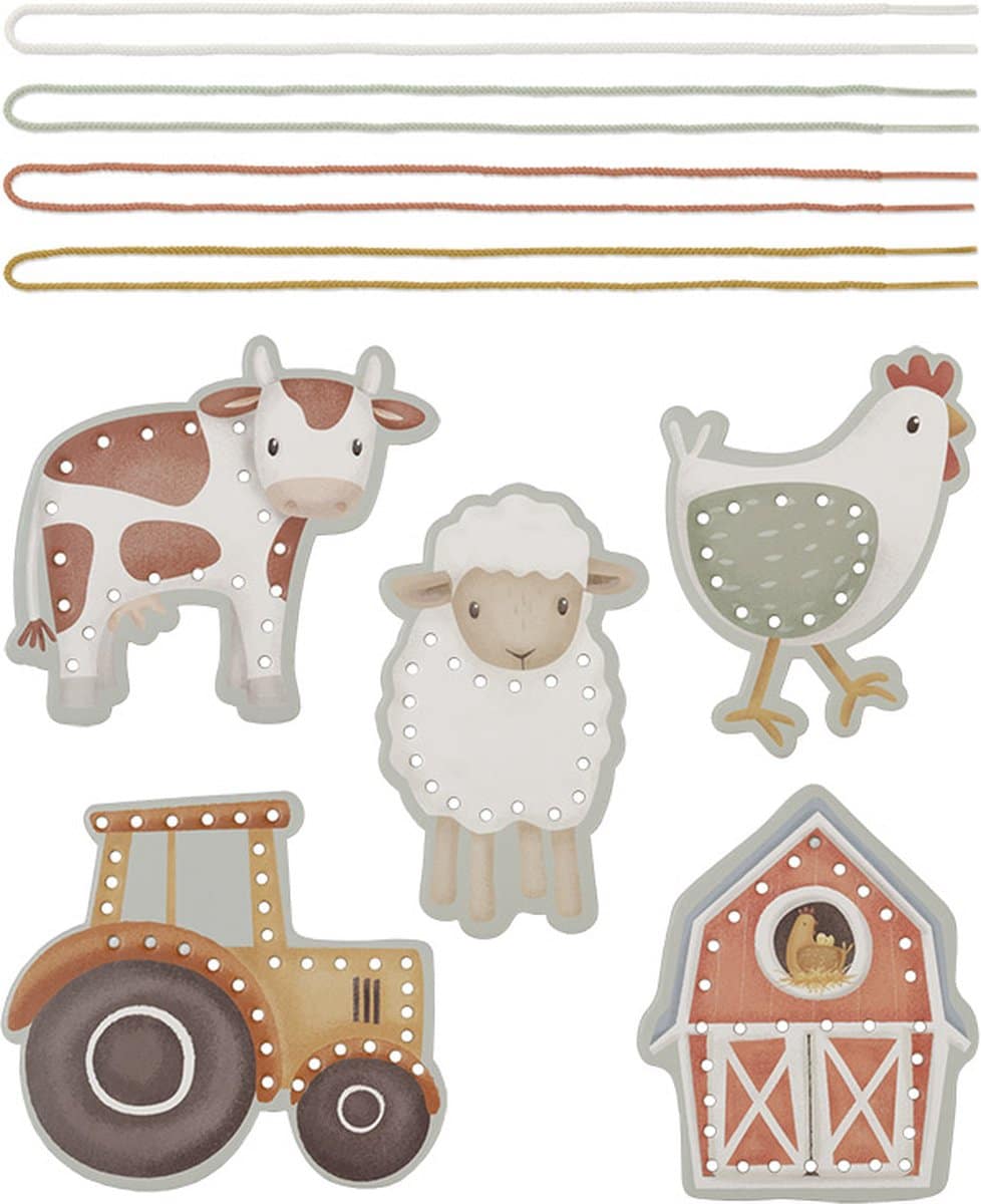 Little Dutch Rijgkaarten Little Farm 8714274125605 (6)