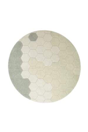 Lorena Canals Planet Bee Vloerkleed Honeycomb Blue Sage (1)