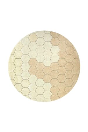Lorena Canals Planet Bee Vloerkleed Honeycomb Golden (1)