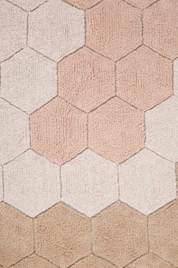 Lorena Canals Planet Bee Vloerkleed Honeycomb Rose (2)