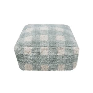 Lorena Canals Poef The Little Chefs - Vichy Blue Sage - (1)