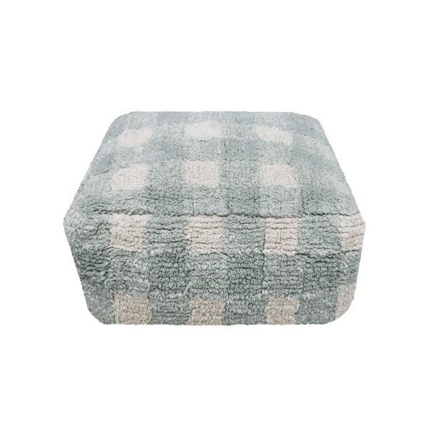 Lorena Canals Poef The Little Chefs - Vichy Blue Sage - (1)