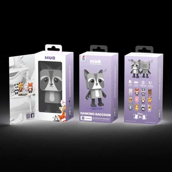 MOB Bluetooth Speaker Dancing Animals Wolf 3701613300095