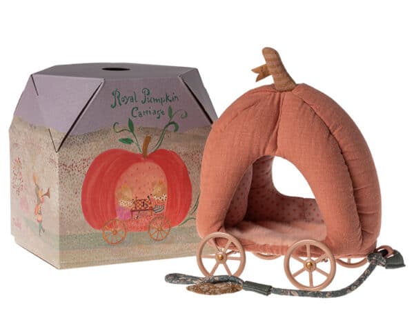 Maileg Pompoen Koets voor Maileg Muisjes Pumpkin Carriage Mouse 5707304134275 (2)