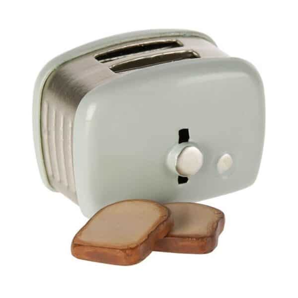 Maileg Poppenhuis Broodrooster Toaster Mint 5707304134060 (3)