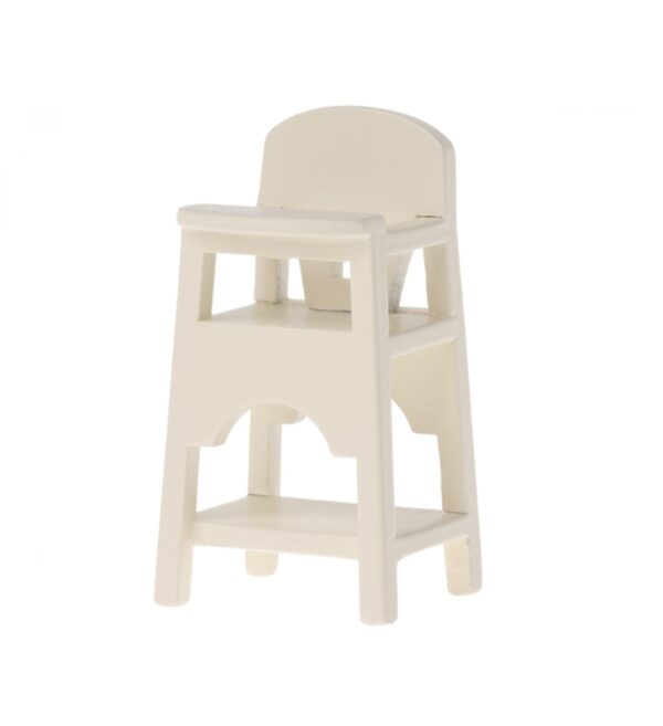 Maileg Poppenhuis High Chair Mouse Off White 5707304134626 - Grasonderjevoeten.nl