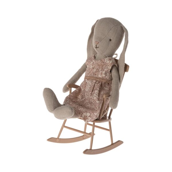 Maileg Poppenhuis Schommelstoel Rocking Chair Mini Dark Powder 5707304134442 (2)
