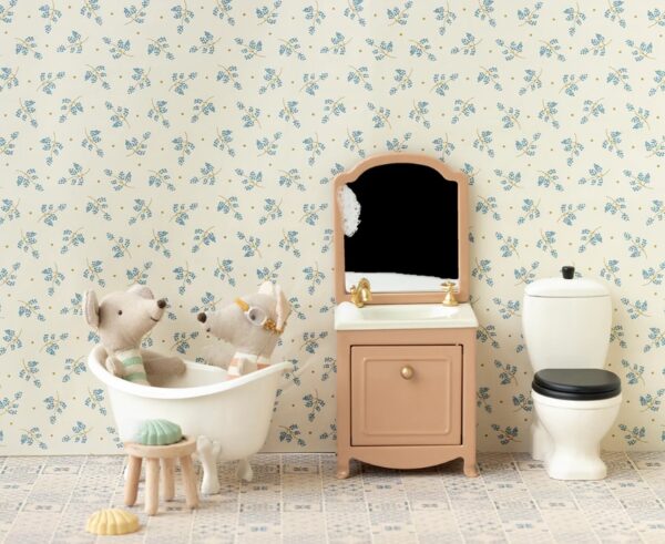 Maileg Poppenhuis Wastafel Sink Dresser Mouse Powder 5707304134916 (1)
