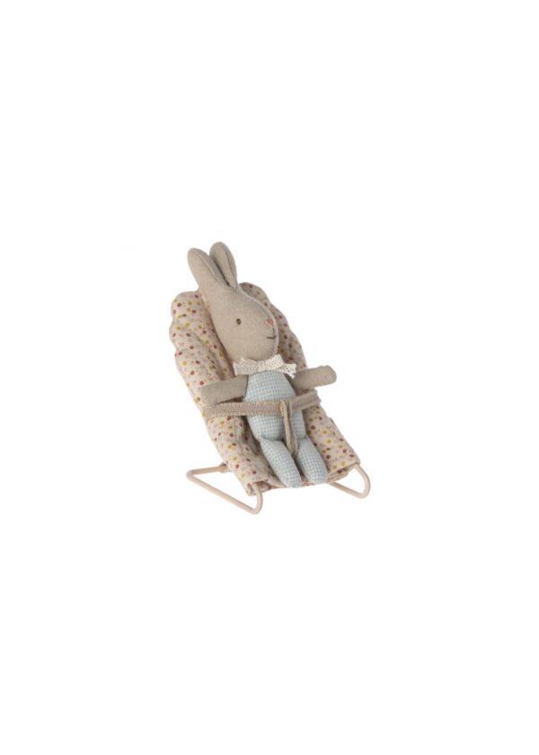 Maileg Rabbit MY Light Blue Check 570730413339 (2)