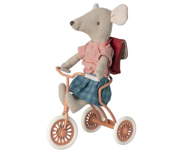 Maileg Tricycle Abri Driewieler met Hokje - Coral 11-3104 (3)