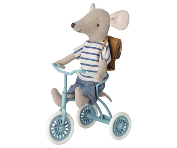 Maileg Tricycle Abri Driewieler met Hokje - Petrol Blue 11-3104-00 (4)