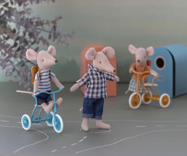 Maileg Tricycle Mouse Sfeerfoto Big Brother Big Sister