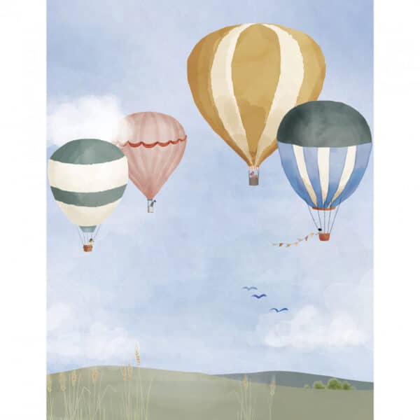 Mimi'lou Behang Panorama Hot Air Balloons L 3700792695664