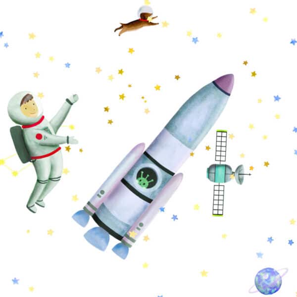 Mimi'lou Muursticker Espace Ruimtevaart XL (3)