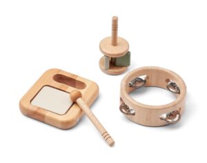 Mio music set_LW17380_1755 Liewood Muziekinstrumenten Set Mio - Faune Green 5715493127701 (2)