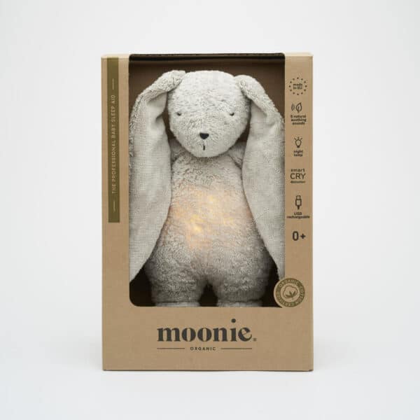 Moonie Slaapknuffel Konijn Humming Bunny Grey Natur 2.0 5903943986262 (1)
