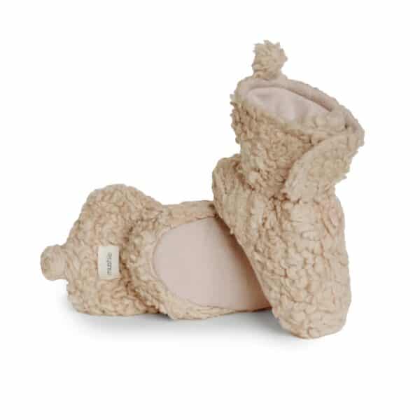Mushie Baby Schoentjes Cozy Baby Booties Oat 0 - 3 maand 810052467627 (7)
