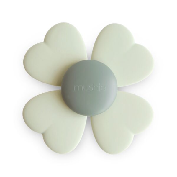 Mushie Babyspeeltje Spinner met Zuignap Lucky Klavertje Vier 0840355801712 (1)