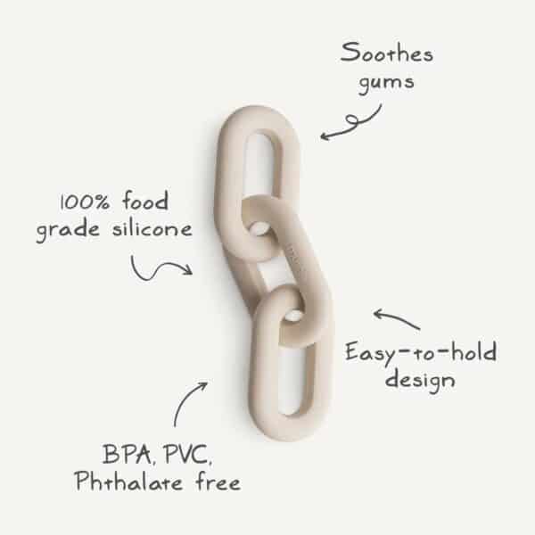 Mushie Bijtring Teether Link Dried Thyme 70.033 (5)