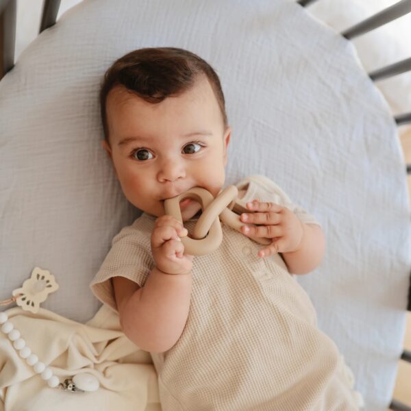Mushie Bijtring Teether Link Dried Thyme 70.033 (6)