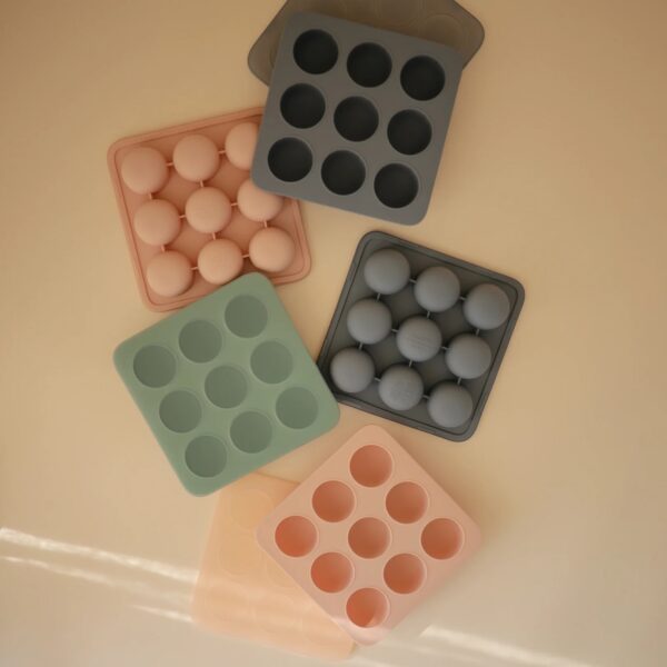Mushie Diepvries Bewaarbakjes Baby Voedsel Baby Food Freezer Tray bij Grasonderjevoeten (1)