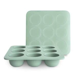 Mushie Diepvries Bewaarbakjes Baby Voedsel Cambridge Blue 840355800074 (1)