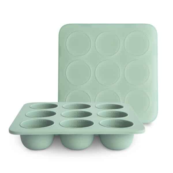 Mushie Diepvries Bewaarbakjes Baby Voedsel Cambridge Blue 840355800074 (1)