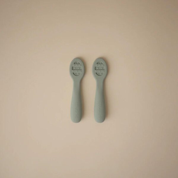 Mushie First Feeding Baby Spoon Cambridge Blue 0840355801118 (2)