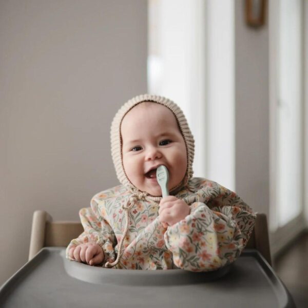 Mushie First Feeding Baby Spoon Cambridge Blue 0840355801118 (4)