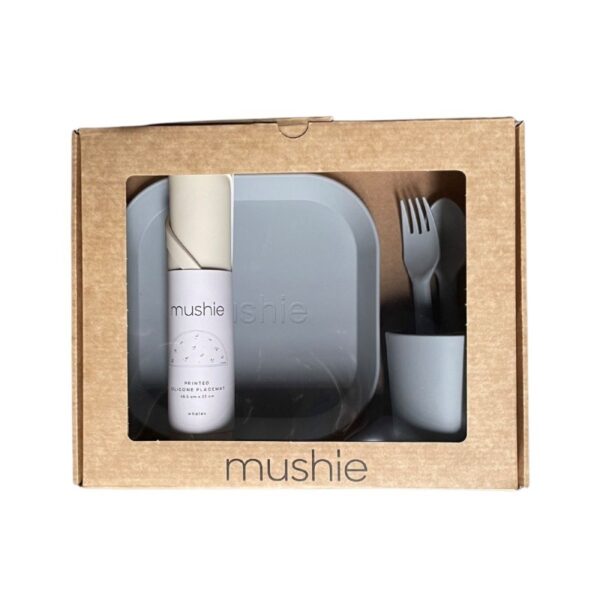 Mushie Giftbox Kinderservies Vierkant - Cloud (2)