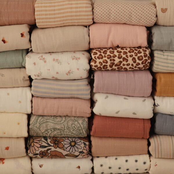Mushie Hydrofiele Doek XL Swaddle - Butterflies 0810052468990 (2)